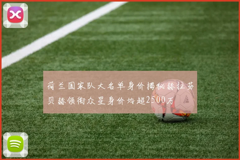 荷兰国家队大名单身价揭秘赫拉芬贝赫领衔众星身价均超2500万